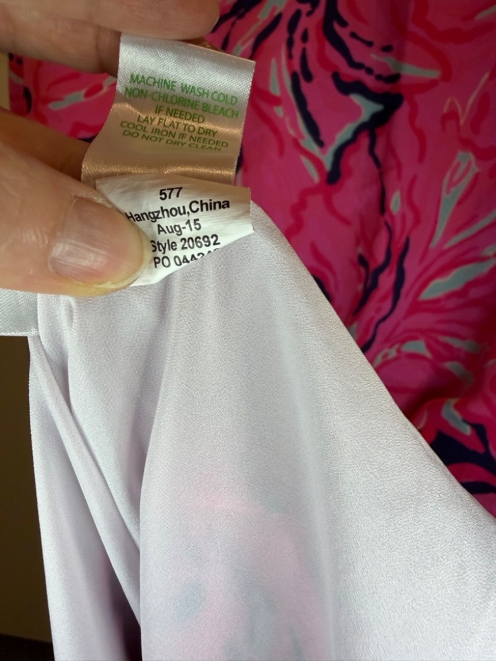 Lilly Pulitzer Floral Shift Dress -‎ Size L - Picture 7 of 8